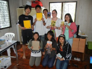 BEAM Education Refugee Students with the donated school supplies