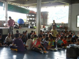 Children at the Hilltribe Learning Center in Sangkhlaburi, Thailand