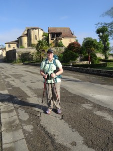 Crystal entering Pomps, France