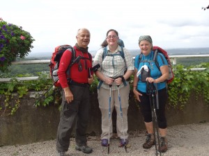 Crystal with Aussies Savas and Denish in Arthez de Bearn