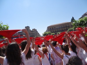 the ceremonius opening of San Fermin